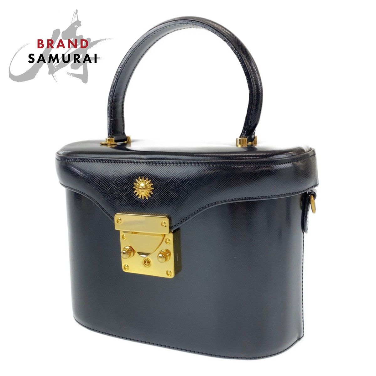 パ*ム様 ジャンニヴェルサーチ ハンドバッグ バニティバッグ サンバースト クロ パ*ム様 ジャンニヴェルサーチ ハンドバッグ バニティバッグ