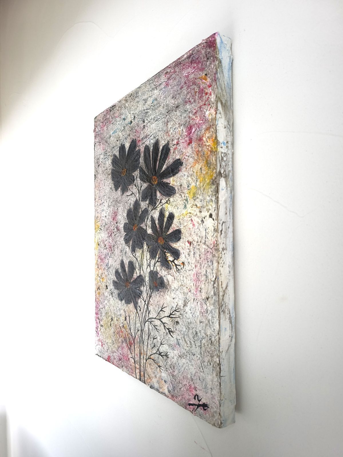 悪夢No1.コスモス / Nightmare No1.Cosmos - 抽象画 33×24㎝【F4】原画 