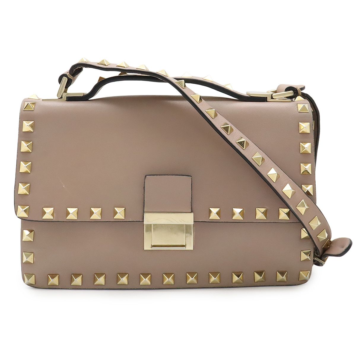 ショルダーバッグ・ポシェット Valentino Garavani Valentino Garavani - Black Leather Rockstud Smart Phone