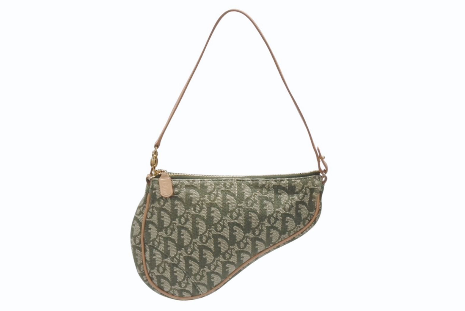 Christian Dior サドルポーチ ガリアーノ期ヴィンテージ トロッター 極美品 Christian Dior クリスチャンディオール サドルポーチ