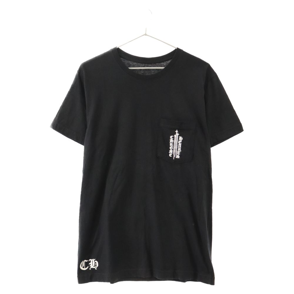 CHROME HEARTS (クロムハーツ) RS3クロスプリント ポケット付き半袖T 