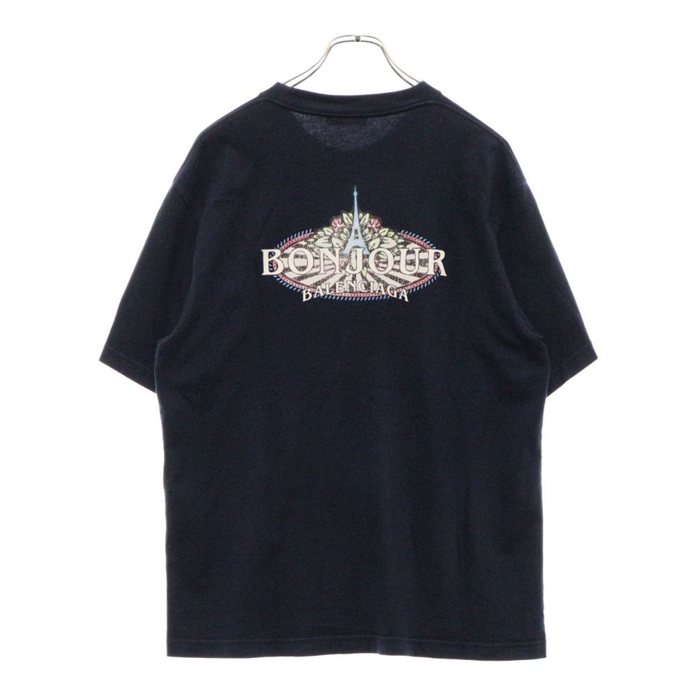 バレンシアガ　BONJOUR tシャツ BALENCIAGA (バレンシアガ) 20SS BONJOUR Logo Tee ボンジュール