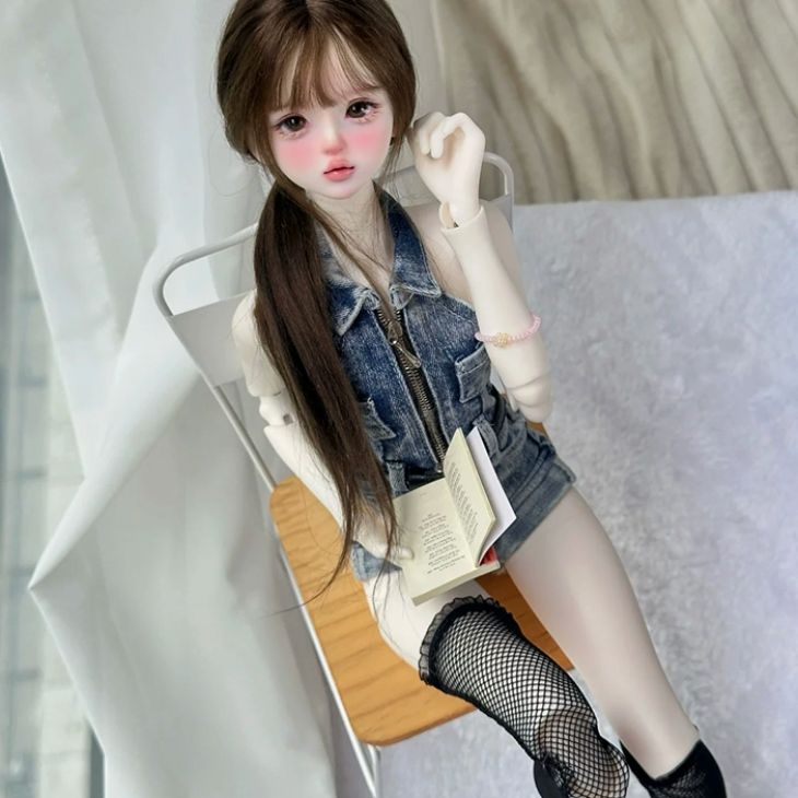 BJD ドール球体関節人形 BJDドール カスタムドール ヘッド + ボディ ) カスタムドール 素体 ボディー ヘッド 1⁄4 41cm メイクアップなし BJD