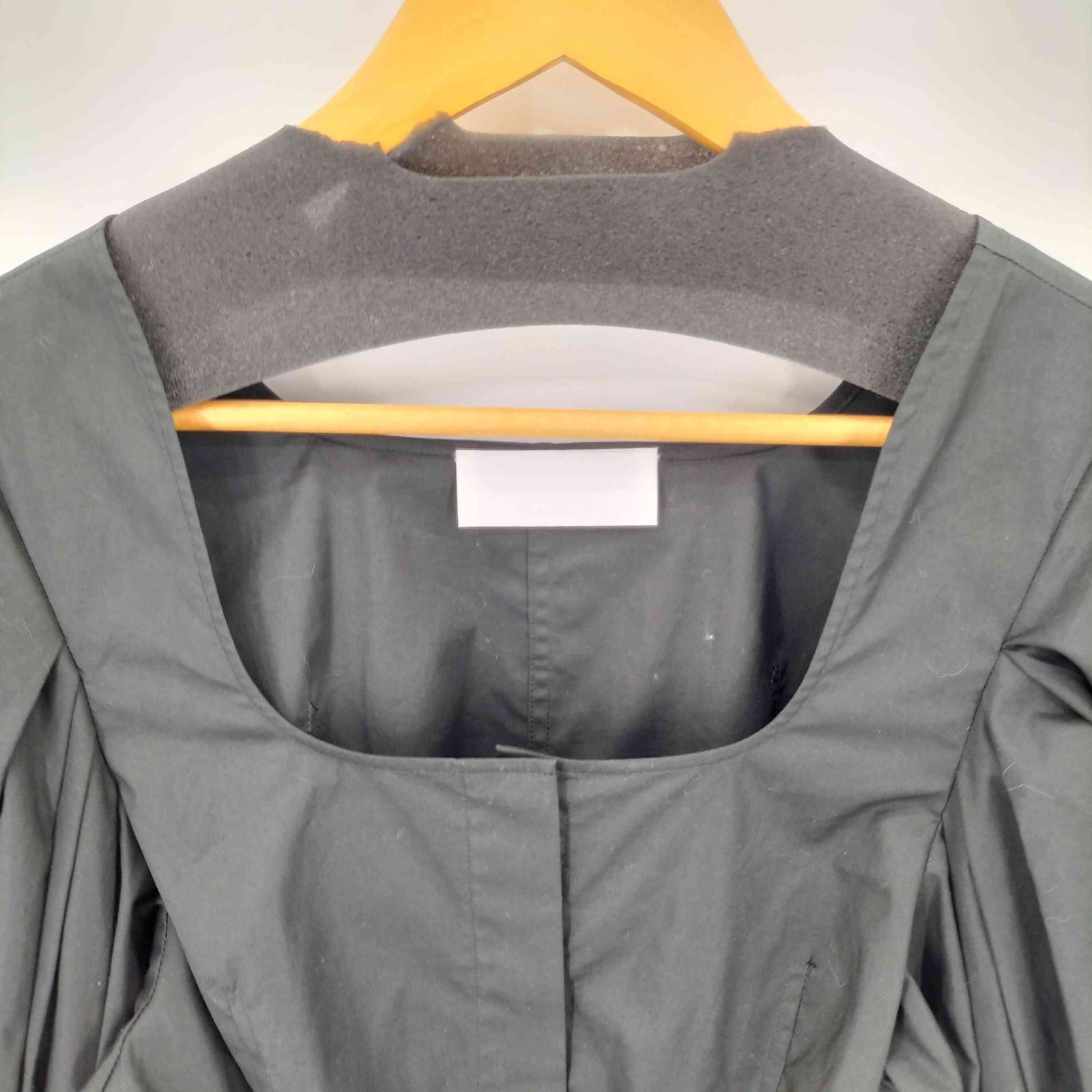マメクロゴウチ Mame Kurogouchi 22AW Square Neck Puff Sleeve Shirt 