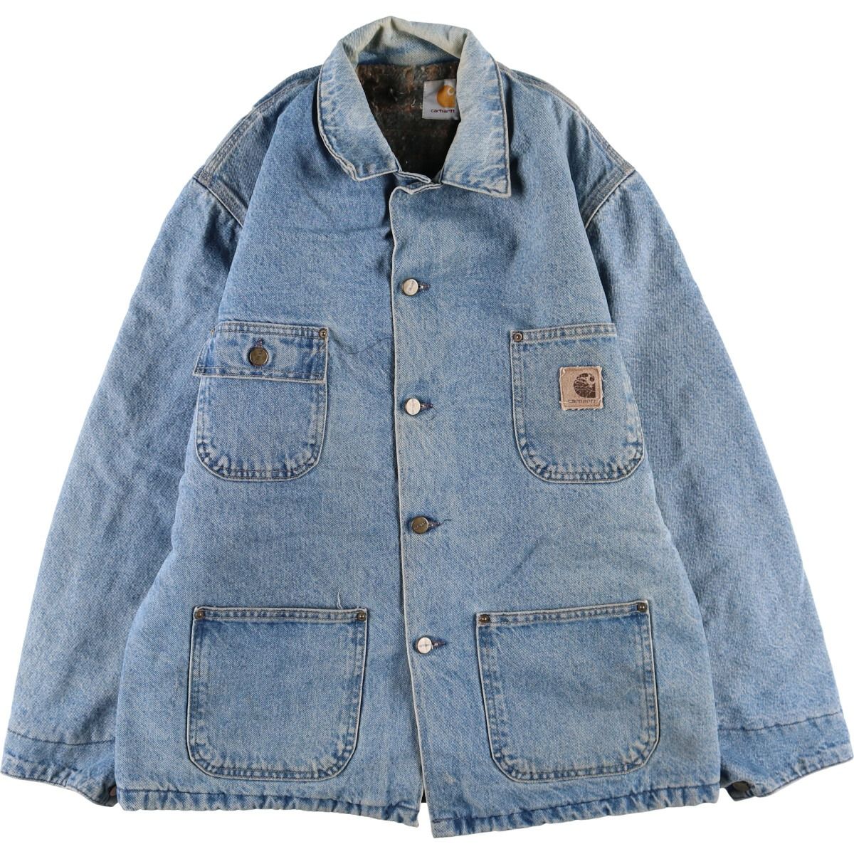 古着 80~90年代 カーハート Carhartt ミシガンチョアコート デニムカバーオール USA製 メンズM相当 ヴィンテージ/evb007433