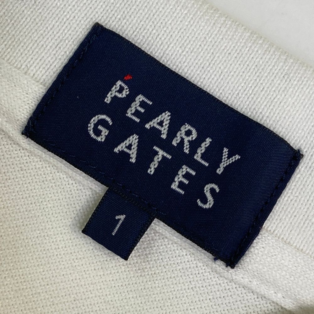 サイズ：1 PEARLY GATES パーリーゲイツ 2024年モデル 半袖ポロシャツ ホワイト系 [240101457146] ゴルフウェア レディース ストスト