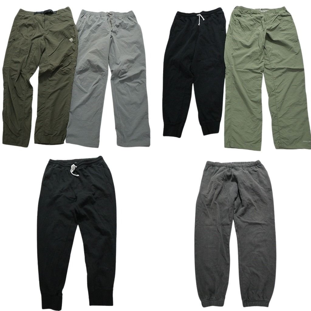 古着卸 アウトドアブランドMIX パンツ 6枚セット メンズ Ｌ ノースフェイス エルエルビーン 古着 NA0237
