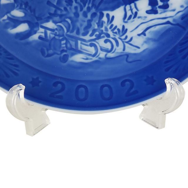 新品 ロイヤルコペンハーゲン イヤープレート 皿立て付き 2002年 平成