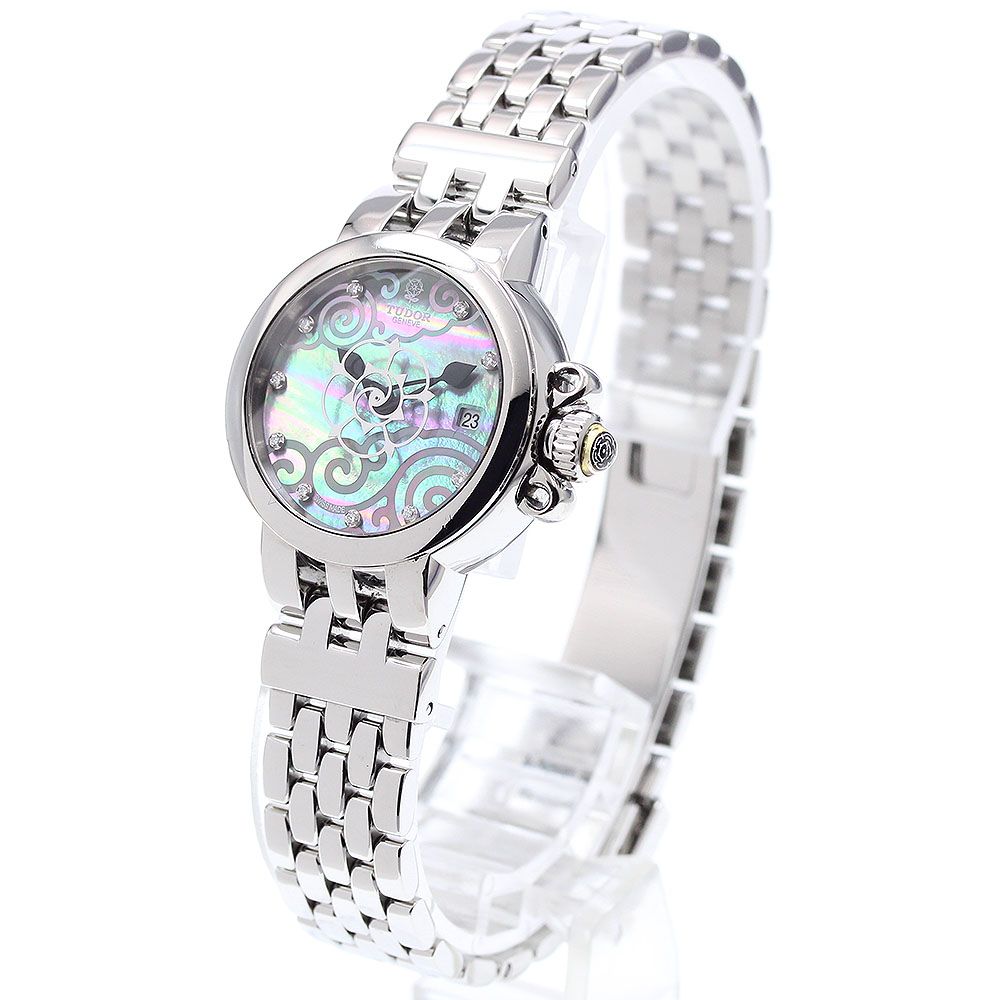 チュードル TUDOR 35100 ク ドゥ ローズ デイト 10Pダイヤモンド 自動巻き レディース _909540 USTAUSTRALIA_COM_AU