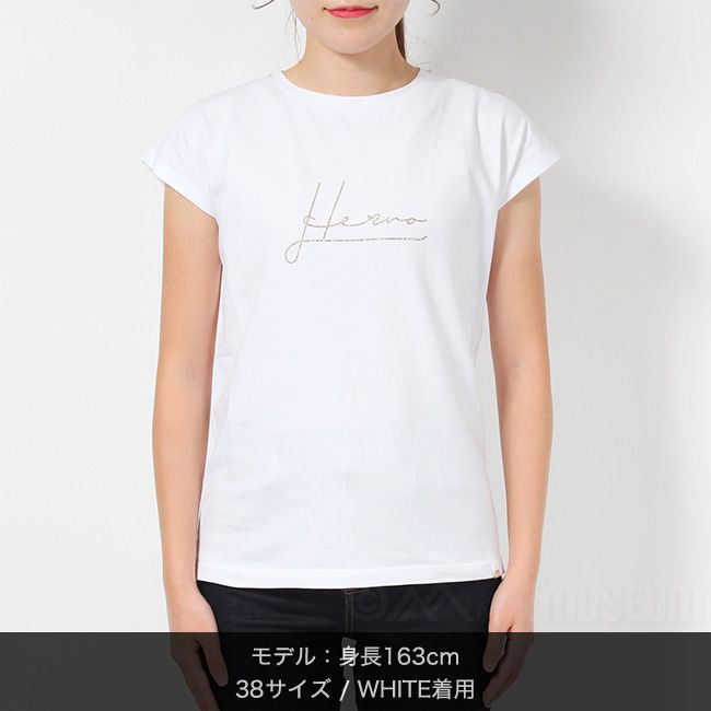 新品未使用】 HERNO ヘルノ レディース Tシャツ ラインストーン