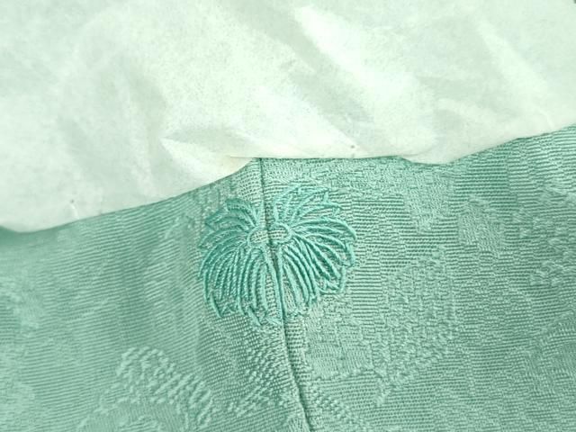 色無地 草花地紋