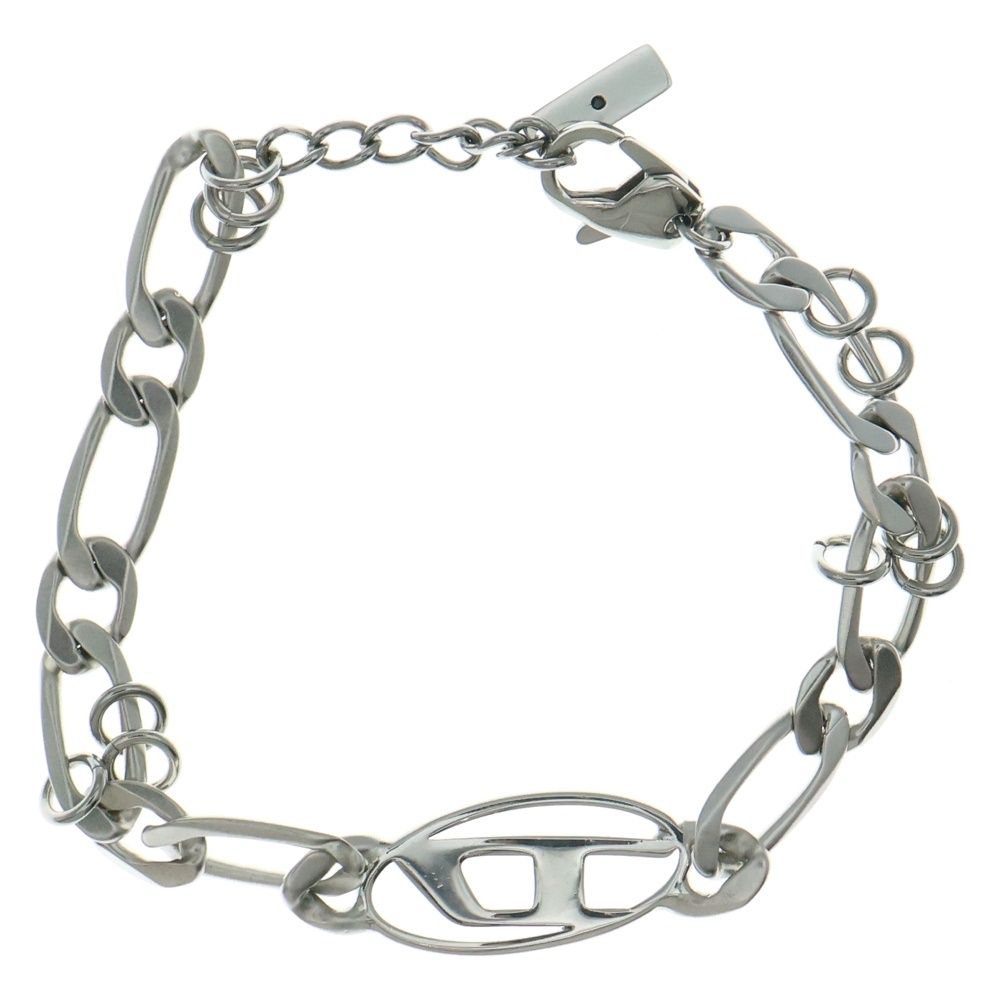 DIESEL ディーゼル ロゴ チェーンブレスレット DX1599040 シルバー