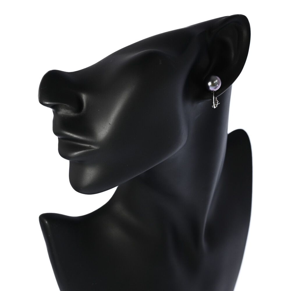 イヤリング×ネックレスセット･黒蝶真珠