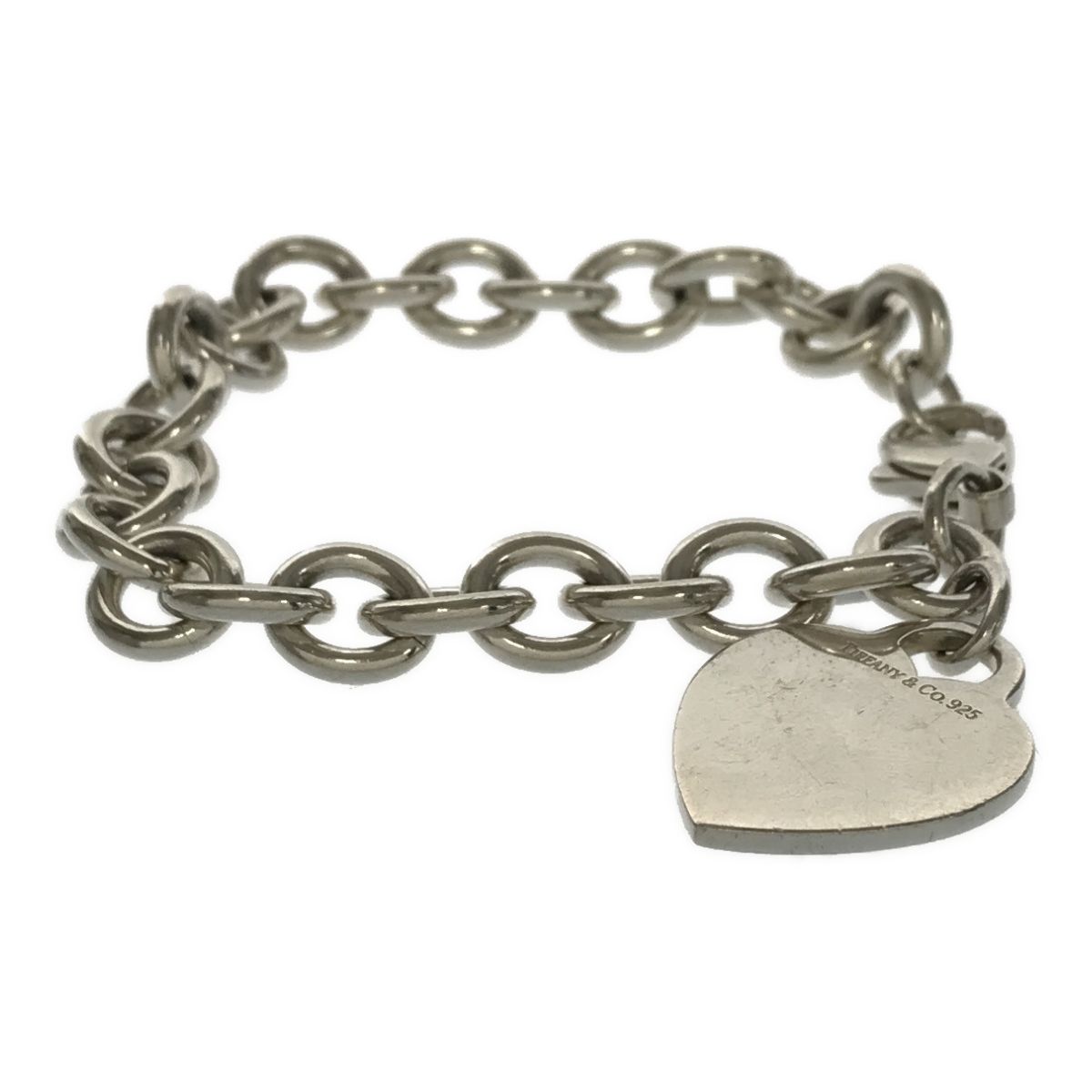 ティファニーシルバー チェーンブレスレット ハートチャーム TIFFANY&Co ティファニー リターントゥティファニー