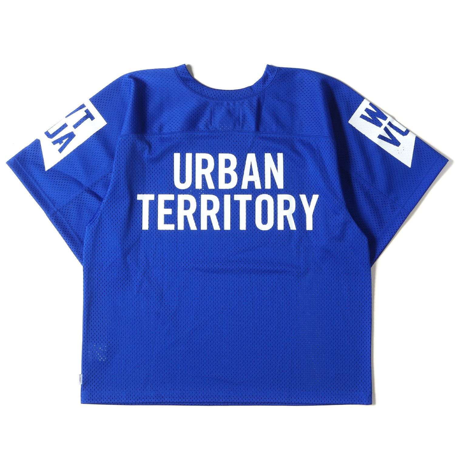 美品 WTAPS ダブルタップス Tシャツ サイズ:L ロゴプリント メッシュ 