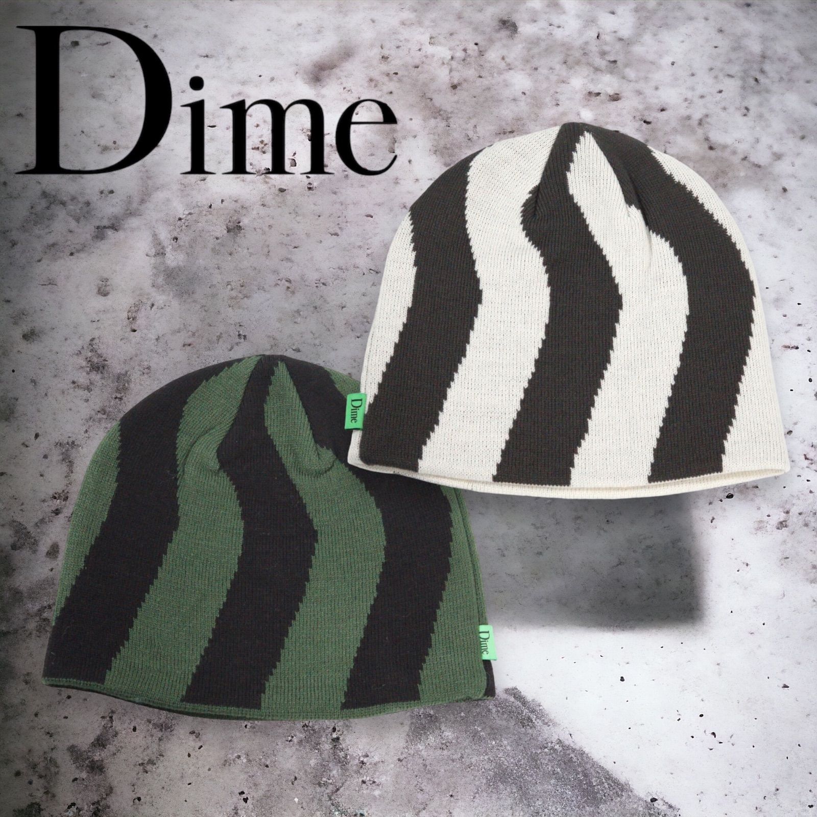 ◆DIME Spiral Skullcap Beanie ビーニー　ダイム　ニットキャップ