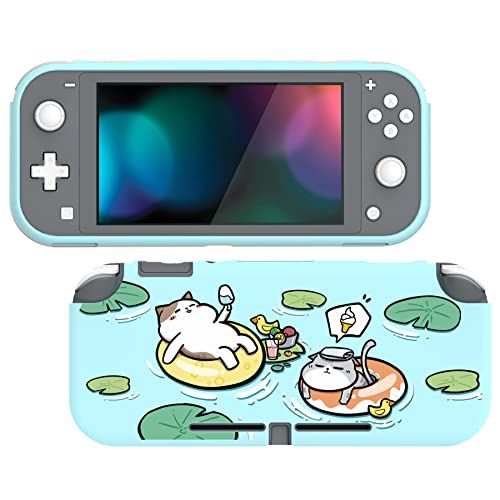 泳ぎネコ PlayVital Switch Liteに対応するカスタム保護ケース（ソフト）、Switch Liteに対応用ケースカバー（ソフト）【泳ぎネコ】