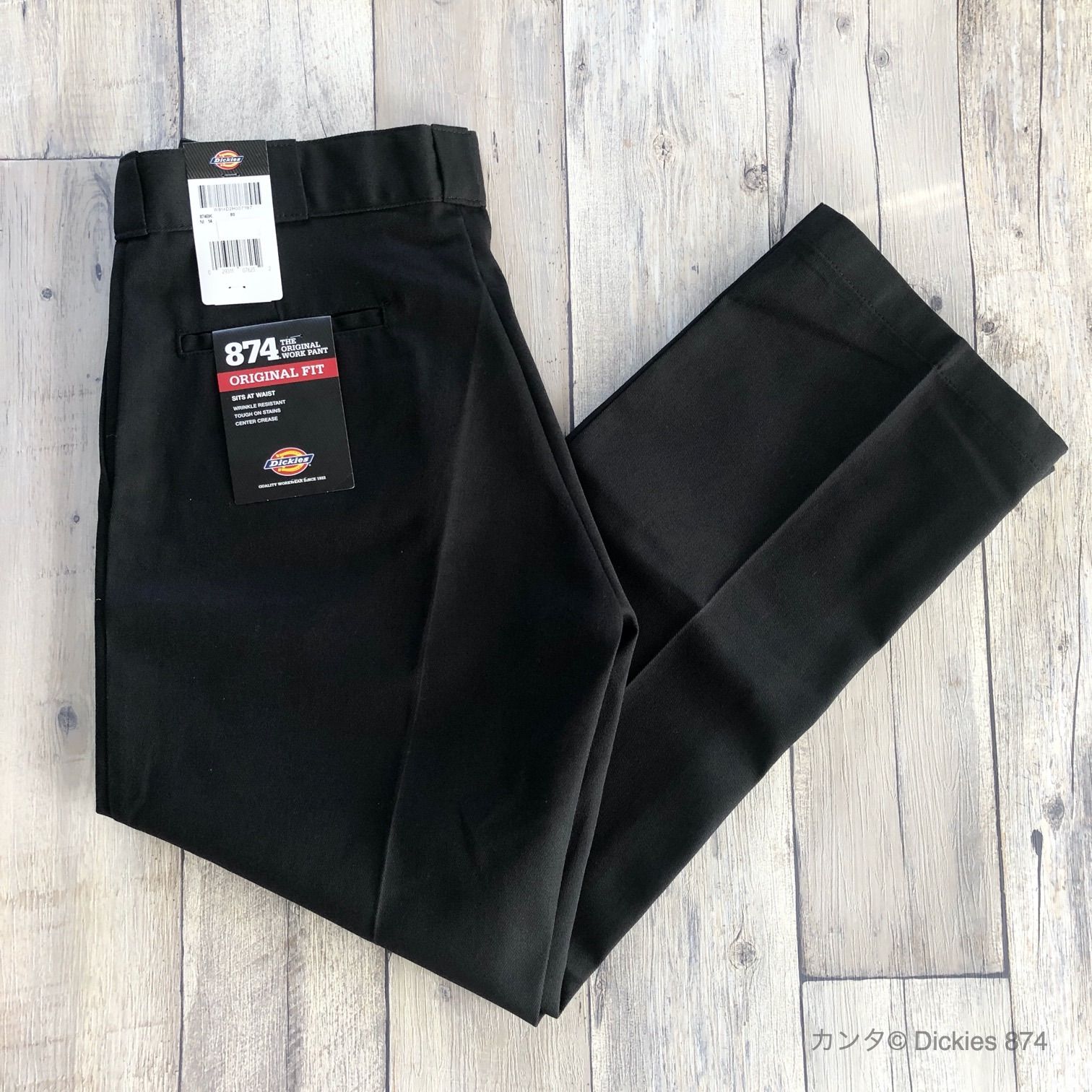 【USA古着】ディッキーズチノパンW34L30ブラックディタグあり　874 Dickies - 【新品・送料無料】38×32 ブラック ディッキーズ 874