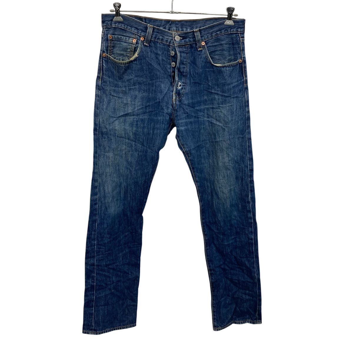 Levi's 501 デニムパンツボタンフライ 古着 アメカジ ユーロ フランス Levi's 501 デニムパンツ W33 ブルー リーバイス ボタンフライ