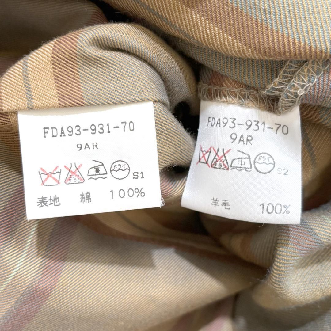 美品バーバリープローサム トレンチコート ロング丈 9AR 玉虫色