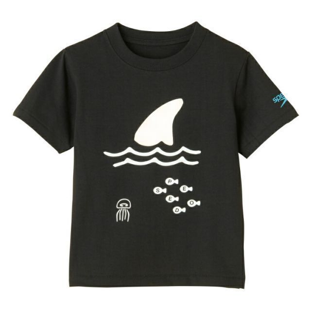 speedo スピード PLAY SUN TEE J ブラック Mサイズ SLB72301 K | スポーツ スポーツ用品 服 衣類 衣料品 キッズ ジュニア 子供 Tシャツ シャツ オーガニックコットン フォトクロミック加工 環境配慮型素