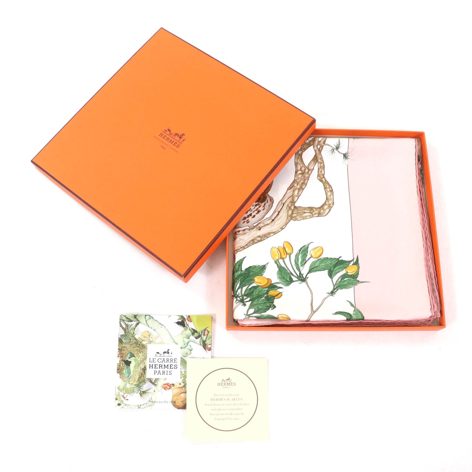極美品☆HERMES エルメス カレ90 AU COEUR DES BOIS 森の中で