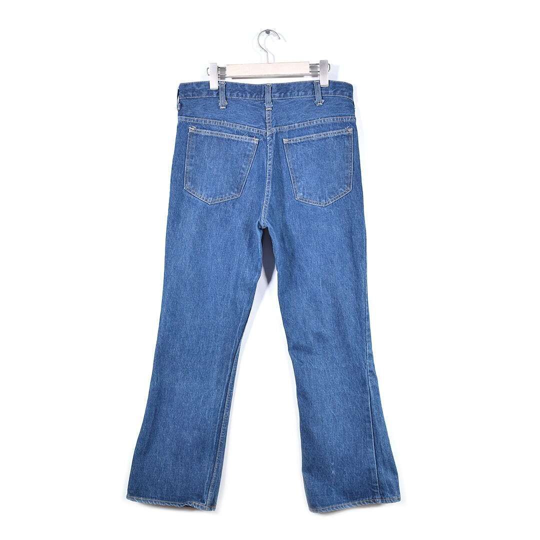 W27-28】80s-90s USA製 Lee カットオフ デニムパンツ ケミカル