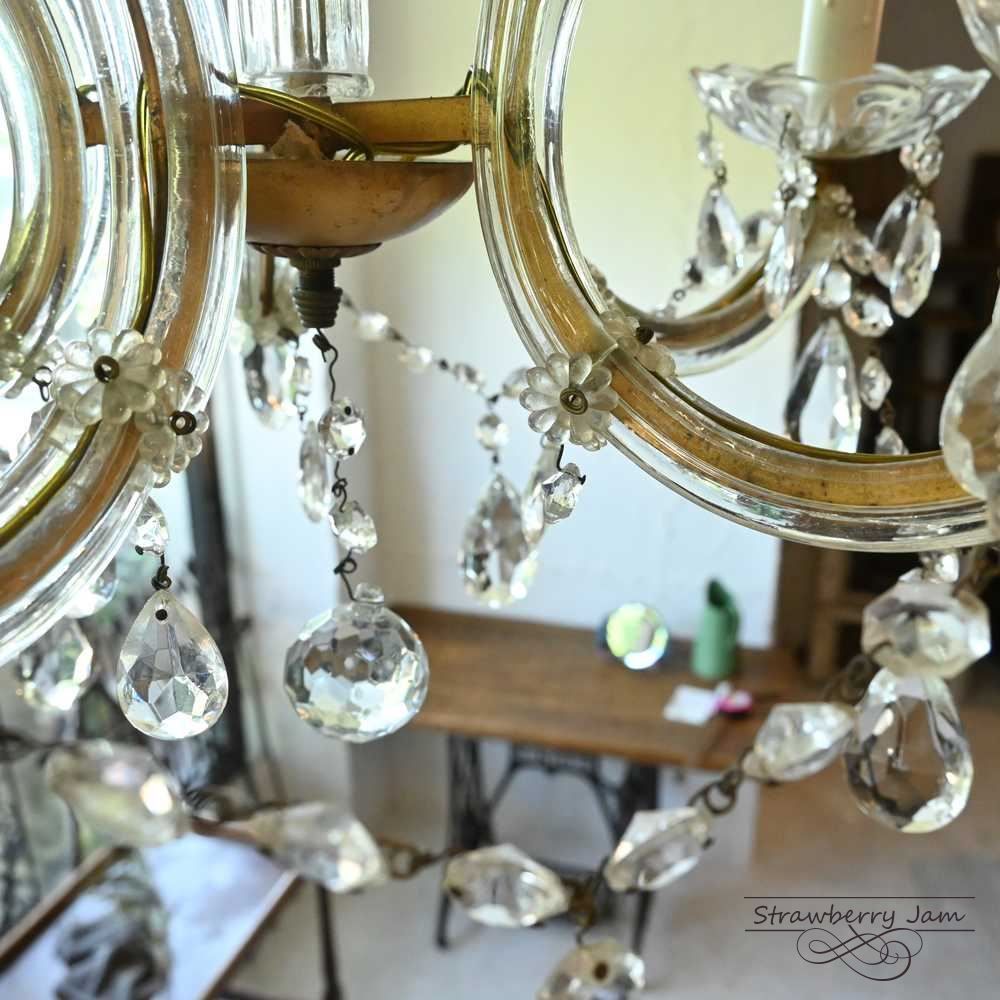 ILA-89 フランスアンティーク シャンデリア 5灯 アンティーク照明 ILA-89 フランスアンティーク シャンデリア 5灯 アンティーク