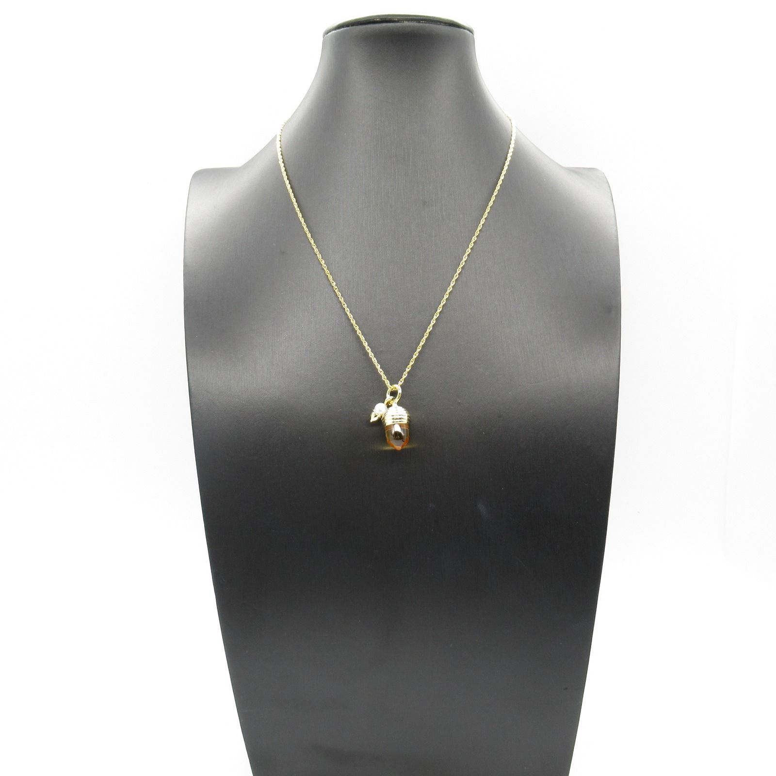 ミキモト MIKIMOTO ネックレス シトリン ネックレス 首回37.5/40㎝ K18 
