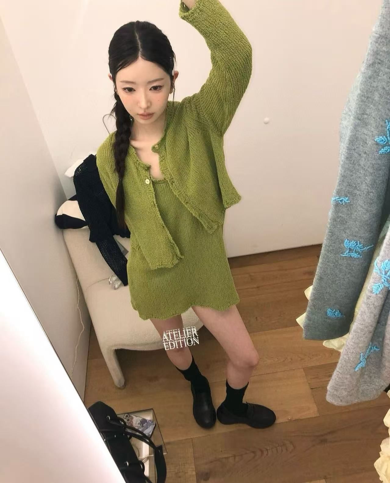 Atelier Edition カーディガン 韓国 Atelier Edition 25SS / Cotton Roving Knit カーディガン