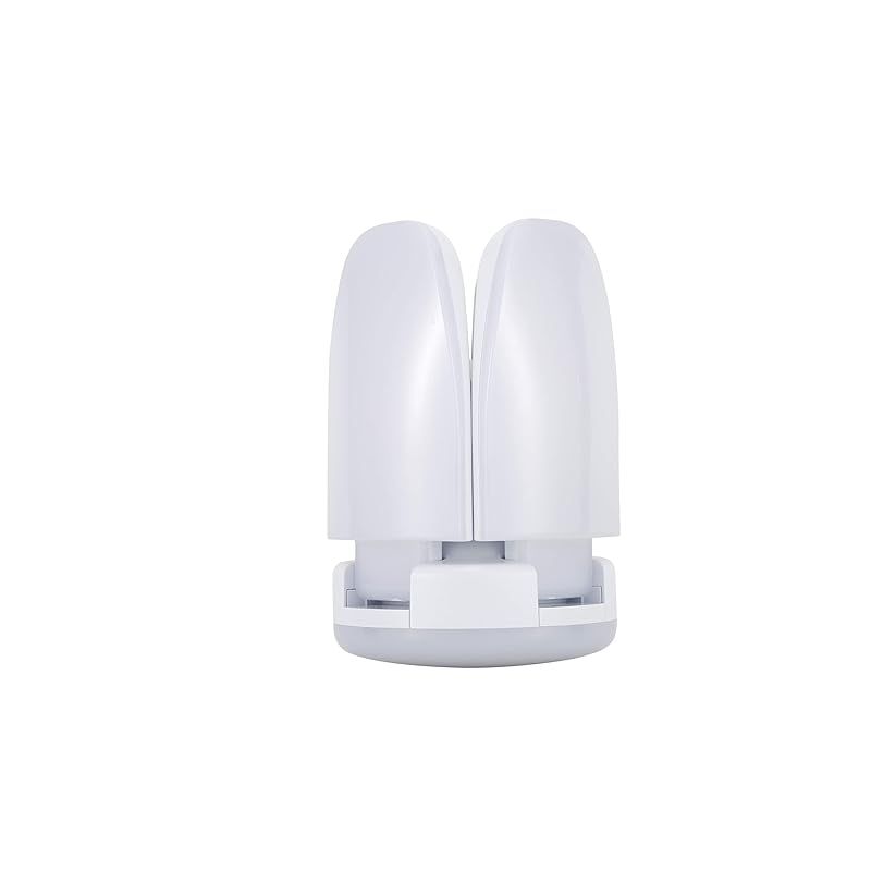 2本入り【交換球】60W 6000Lm LED電球 5灯式 現場用ライト led 作業灯 金属口 E26 屋内用クリップランプ ガレージライト 1