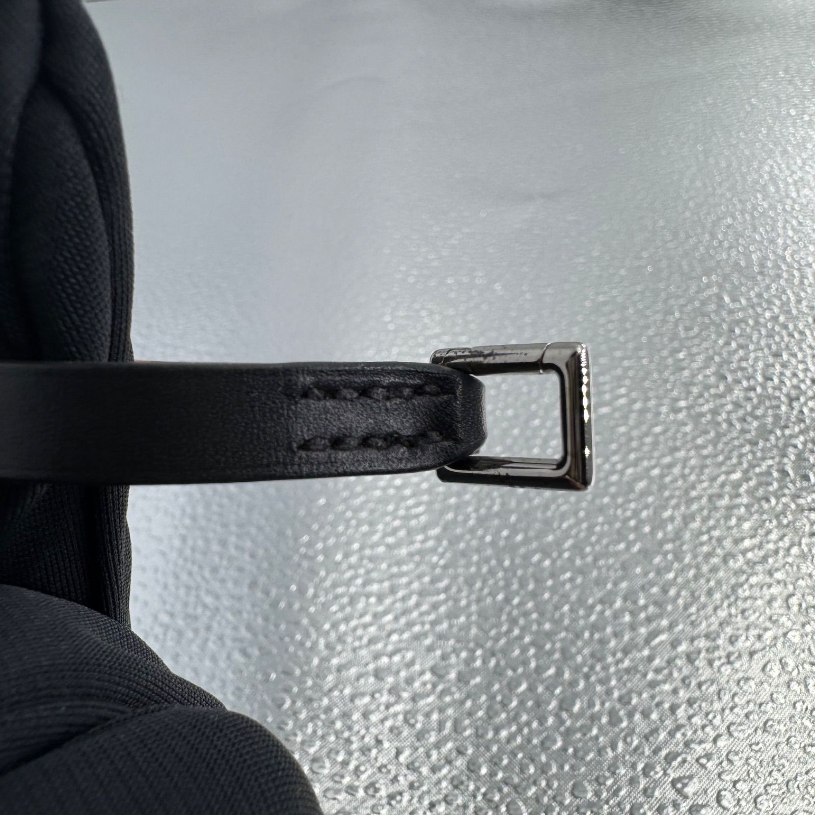 HERMES レザーブレスレット リヴァル ミニ ブラック ヴォー