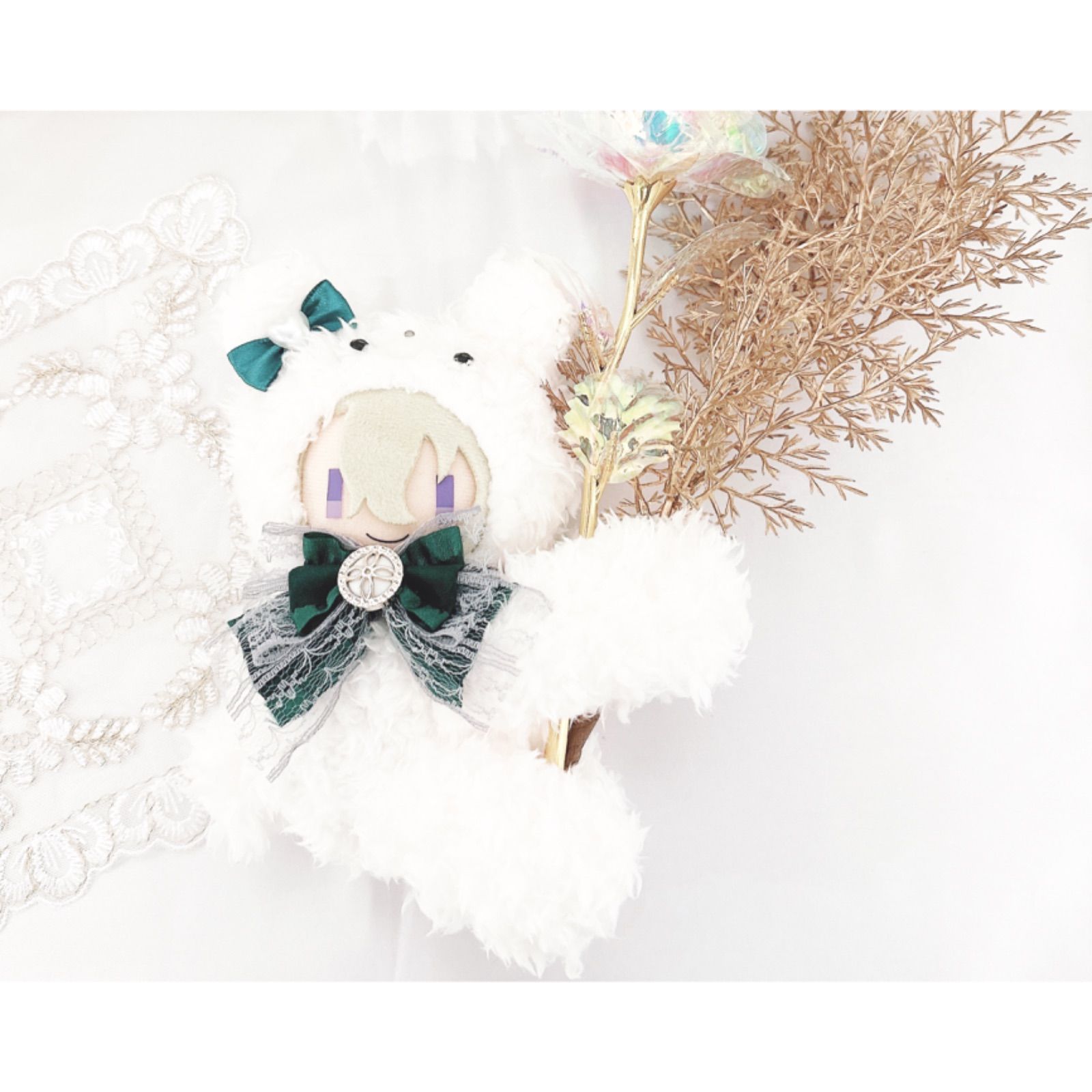 ぬい服 着ぐるみ 抱っこちゃん くま ちいさいサイズ - sam handmade