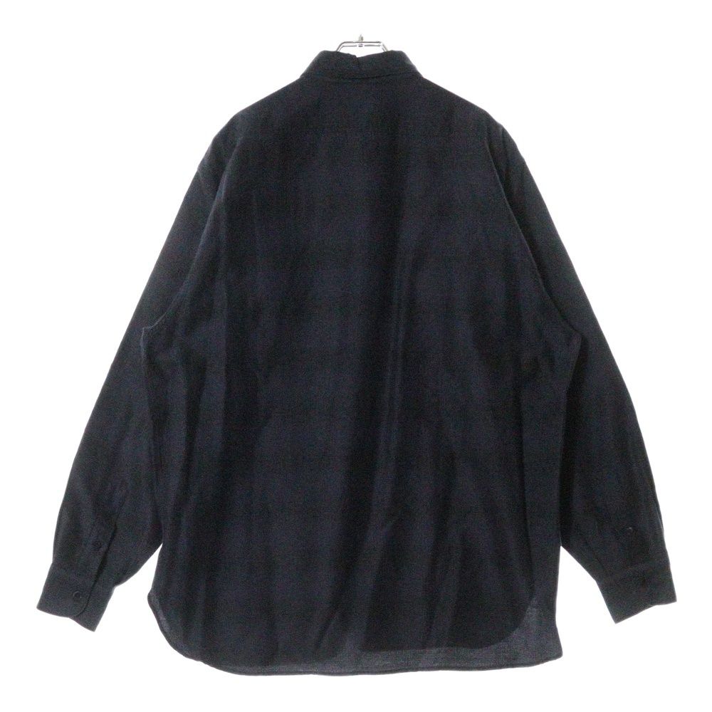 comoli 21AW ウールシルクチェックワークシャツ　コモリ　3 COMOLI コモリ 21AW ウールシルク ワークチェックシャツ U03