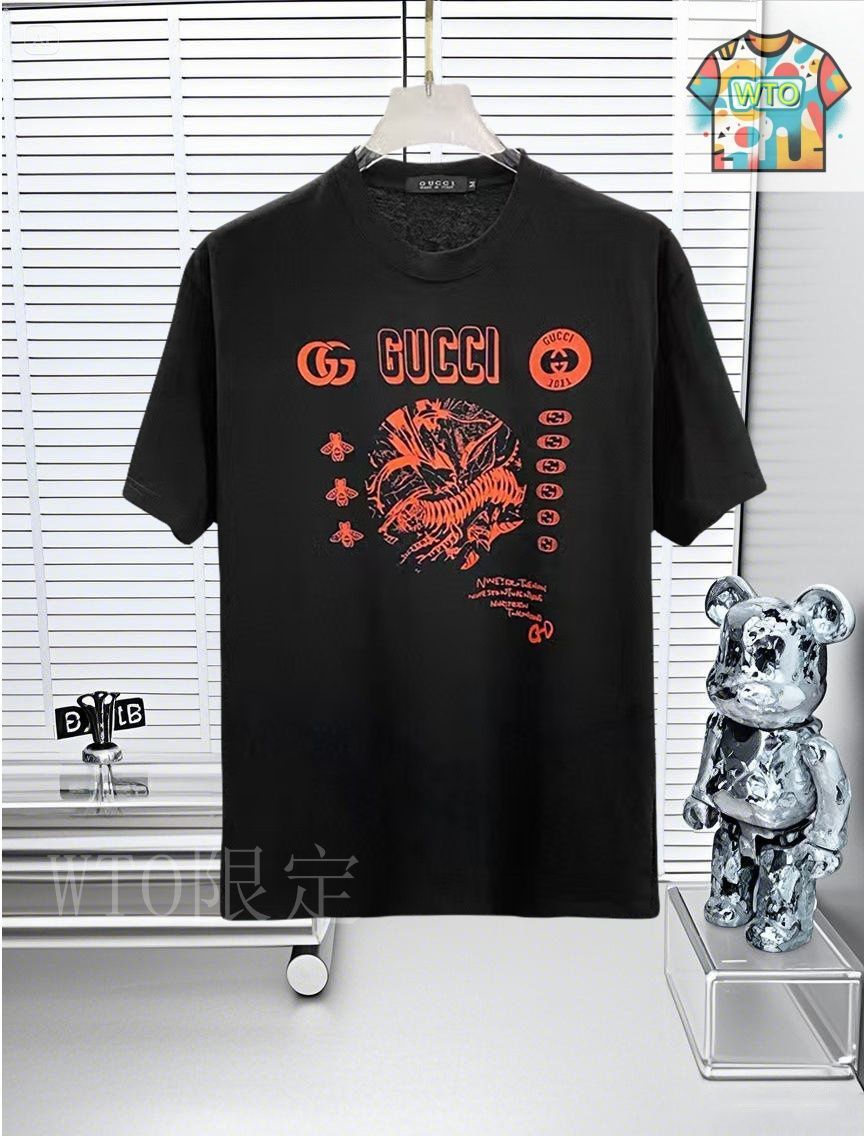 GUCCI グッチ　Tシャツ 今日特価】Gucci グッチ 25ss 逆文字ロゴプリント T シャツ-3