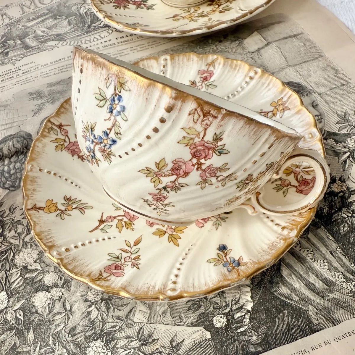 B Sarregumines Louis XV サルグミンヌ ルイ15世 ティーカップ