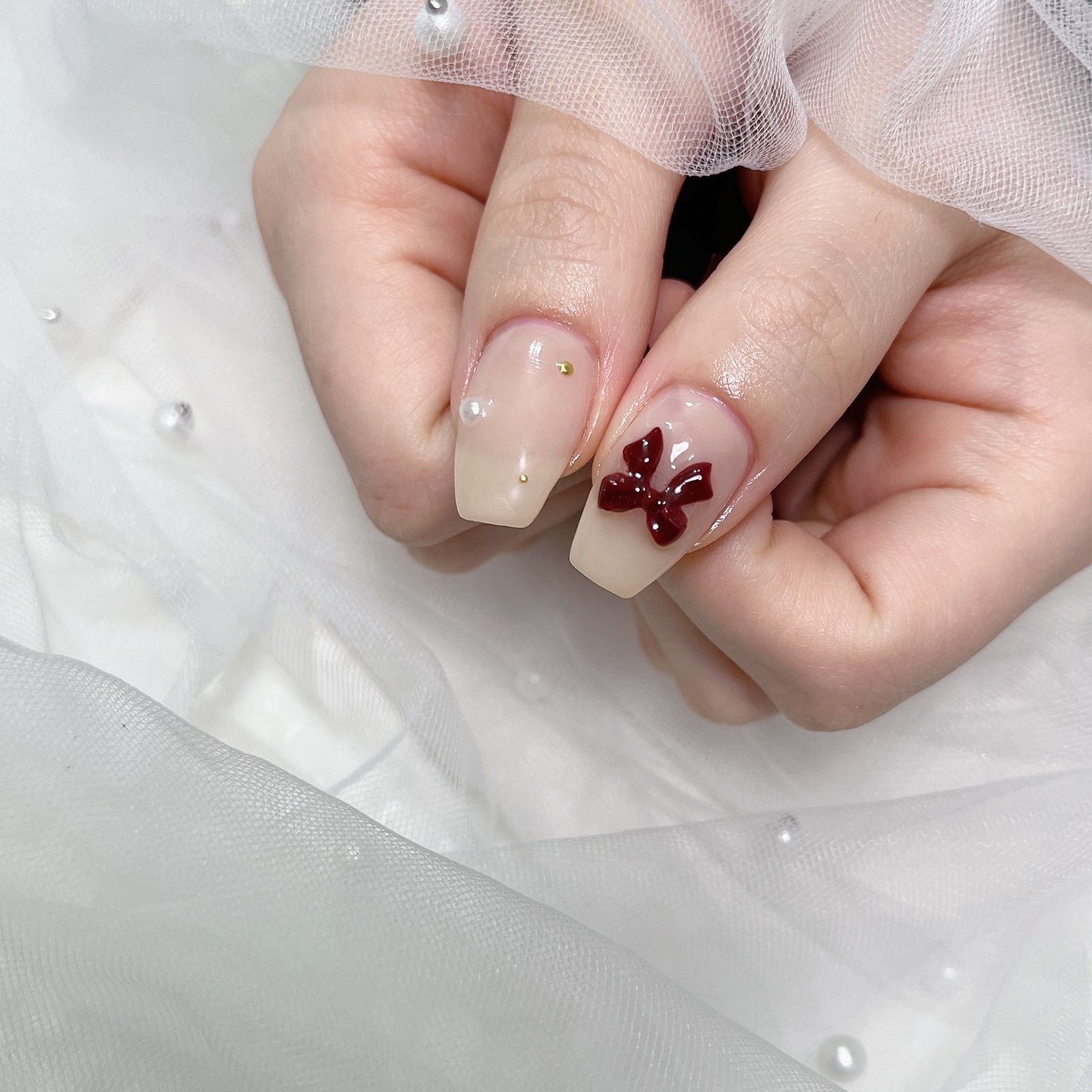 ネイルチップ オーダー キルティング マグネット エンジェル ミラー