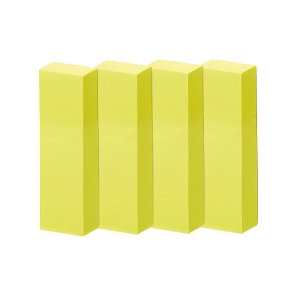 まとめ TANOSEE 強粘着ふせん50×15mm ビビッドカラー イエロー 1パック 20冊 ×10セット