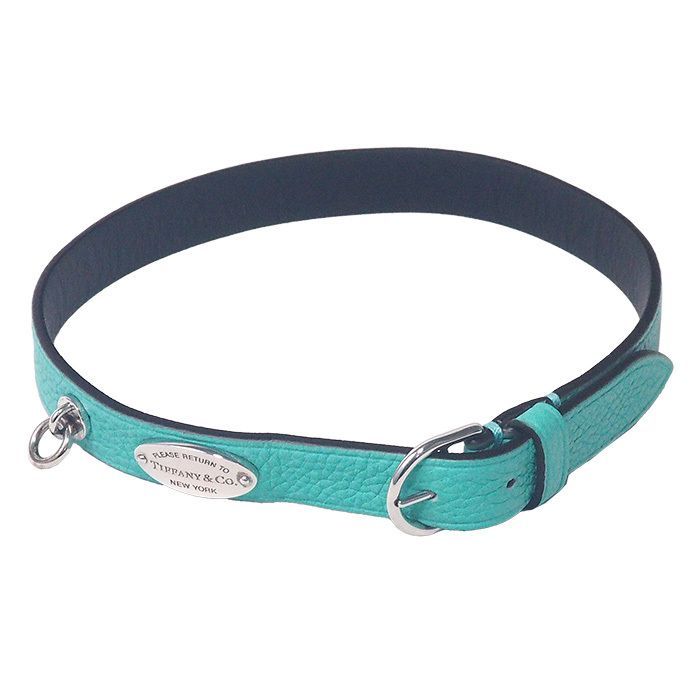 Tiffany & Co. ティファニーブルー 首輪 TIFFANY&Co. 新古品 ティファニー ペットカラー ペット用 犬用
