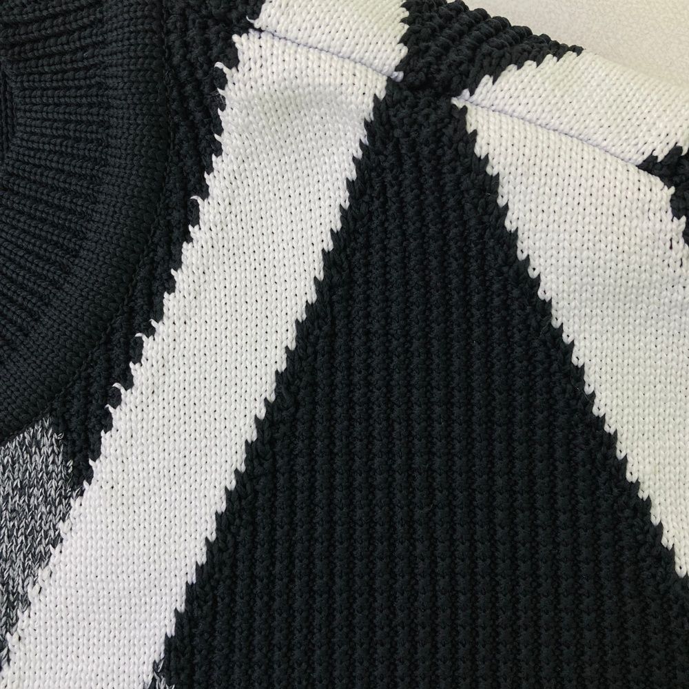 サイズ：0 PEARLY GATES パーリーゲイツ 2023年モデル ニットセーター ダイヤ柄 ネイビー系 [240101462306] ゴルフウェア レディース ストスト