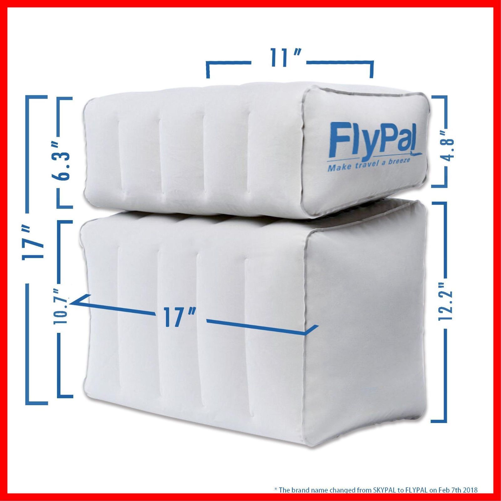 Flypal エアー フットレスト 足置き オットマン 足枕 リラックス 飛行機 Flypal エアー フットレスト 足置き オットマン 足枕 リラックス