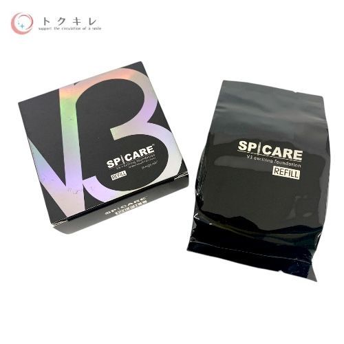 【トクキレ】スピケア V3 エキサイティング ファンデーション 15g リフィル パフ付き 定価7700円(税込) 未開封 SPICARE