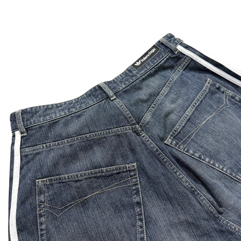 BALENCIAGA】× ADIDAS BAGGY DENIM PANTS バレンシアガ アディダス