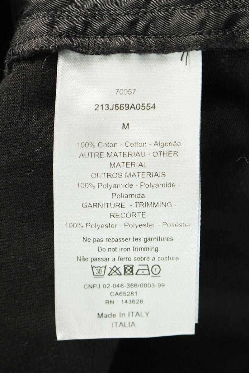 ディオール ×サカイ Sacai  21AW  213J669A0554 オーバーサイズ ハイブリッド ドッキングTシャツ メンズ M