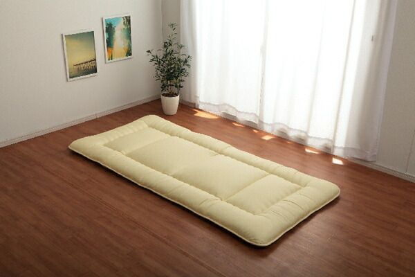 寝具 清潔 快適 敷き布団 ダニ増殖抑制 無地 シンプル シングルロング 約100×210cm MARWIL-DEMENAGEMENTS_CH