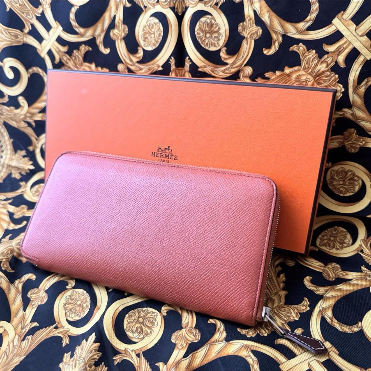 エルメス アザップシルクイン 長財布 ピンク HERMES ピンク 長財布