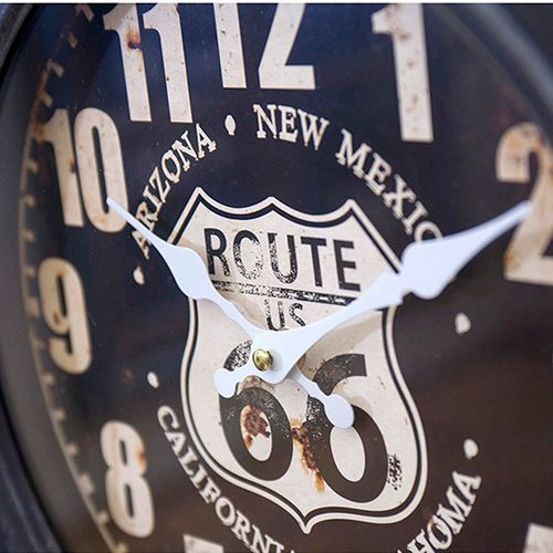 アンティーク タイヤ クロック ROUTE66 掛け時計 ルート66 アメリカン