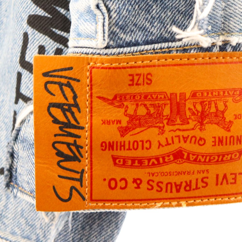 VETEMENTS (ヴェトモン) 18AW×Levis Tribal Sticker Oversize Denim