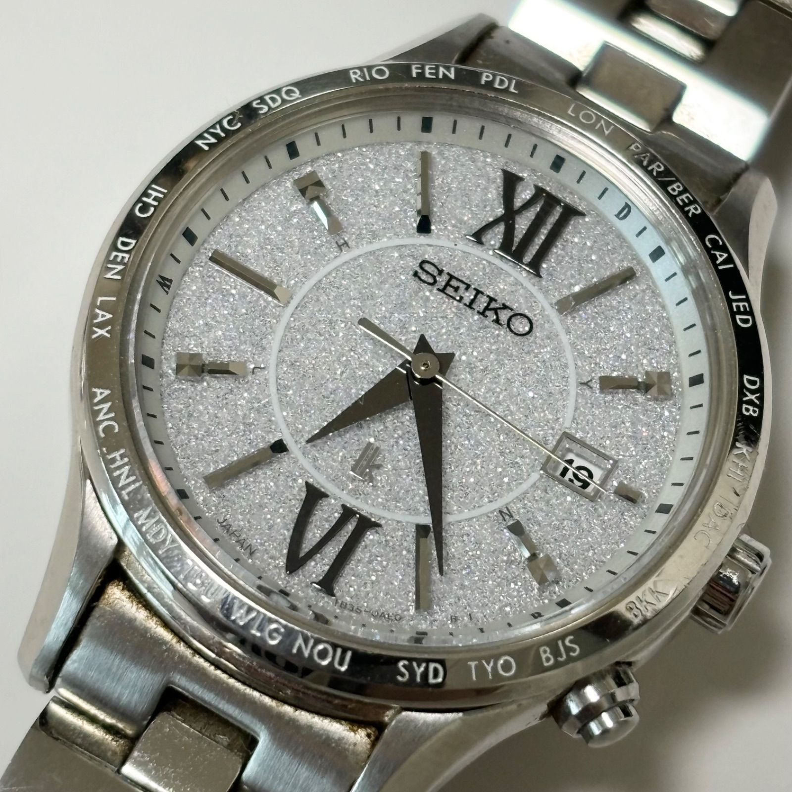 SEIKO ルキア 電波ソーラー腕時計 1B35-0AB0ラメ文字盤 SEIKO ルキア 電波ソーラー腕時計 1B35-0AB0ラメ文字盤 - メルカリ