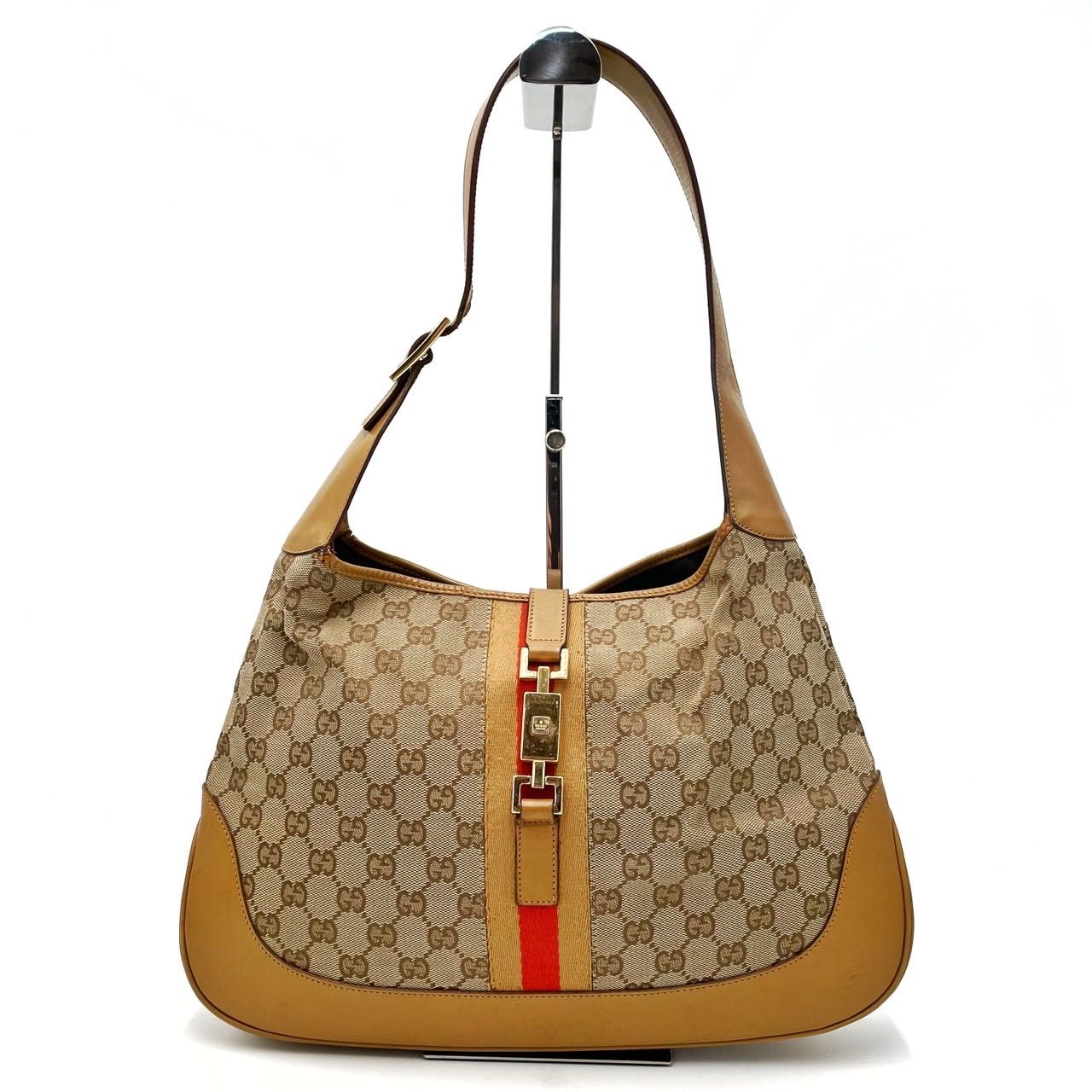 極美品✨グッチ ショルダーバッグ ジャッキー シェリーライン GG